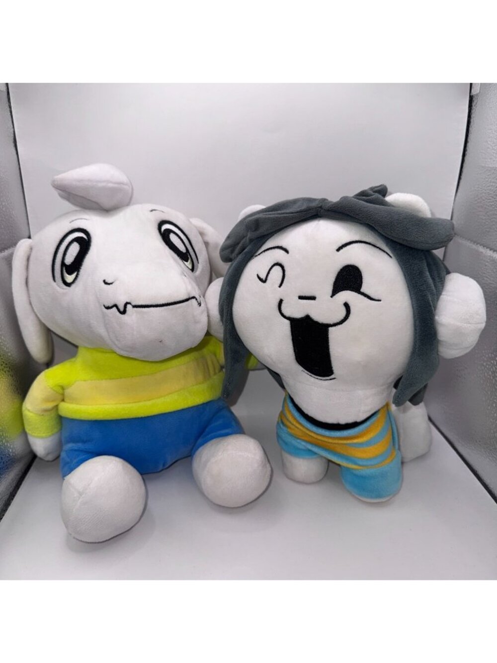 Undertale Temmie & Asriel Plush Stuffed Puppy Dog Stuffed Animal Toy 9” Anime